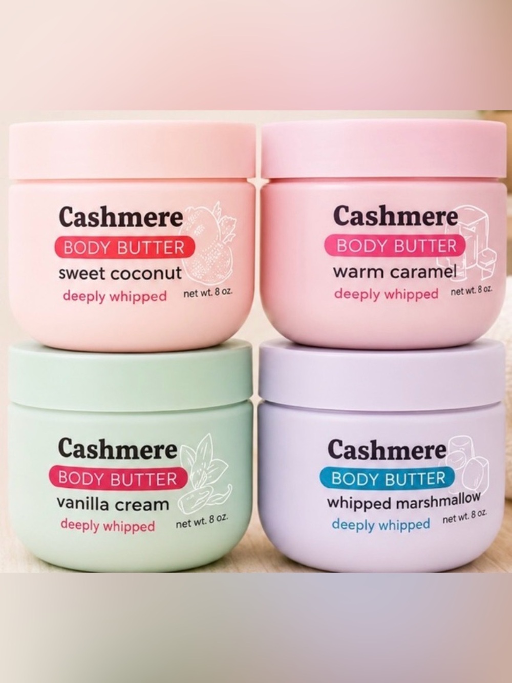 Cashmere Body Butter- Set of 4